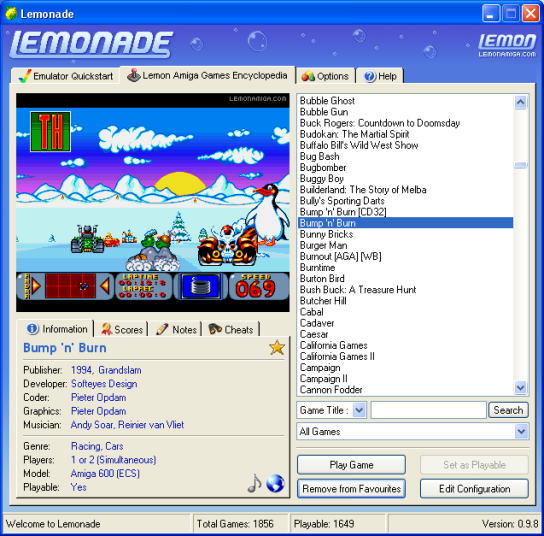 Burnout - Amiga Game - Download ADF, Music - Lemon Amiga